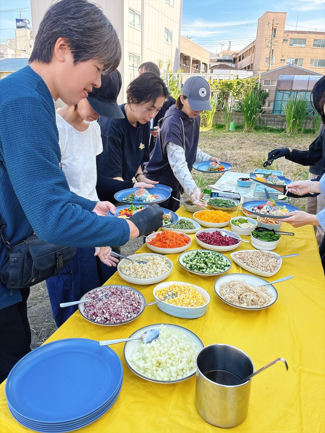 好きな具を選んで盛りつけ